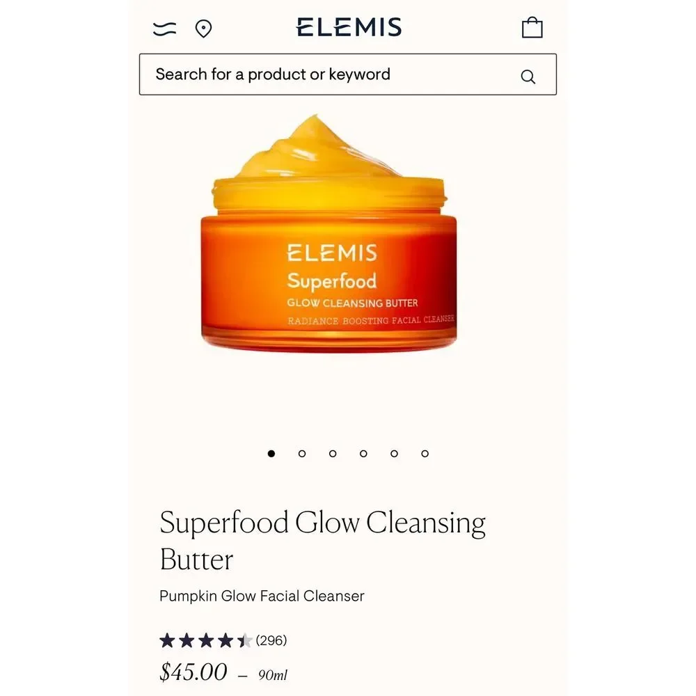 NWOB Elemis Superfood‎ Glow Cleansing Butter